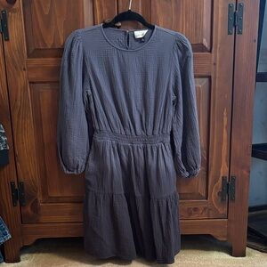 Universal Thread Charcoal Long Sleeve Dress